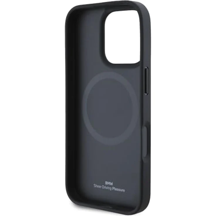 BMW Smartphone-Hülle BMW Apple iPhone 16 Pro Hardcase Perforated Stitched Line MagSafe aus ökologischem Leder mit TPU-Seiten, metallischem BMW-Logo und M Power-Emblem – Bild 7