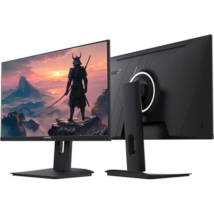 JapanNext JN-I238FHD200F, 23.8" Gaming Monitor mit IPS Full HD 200Hz, 0.5ms, Höhen- & Neigungsverstellung, integrierten Lautsprechern, G-Sync/FreeSync, schwarz – Bild 2