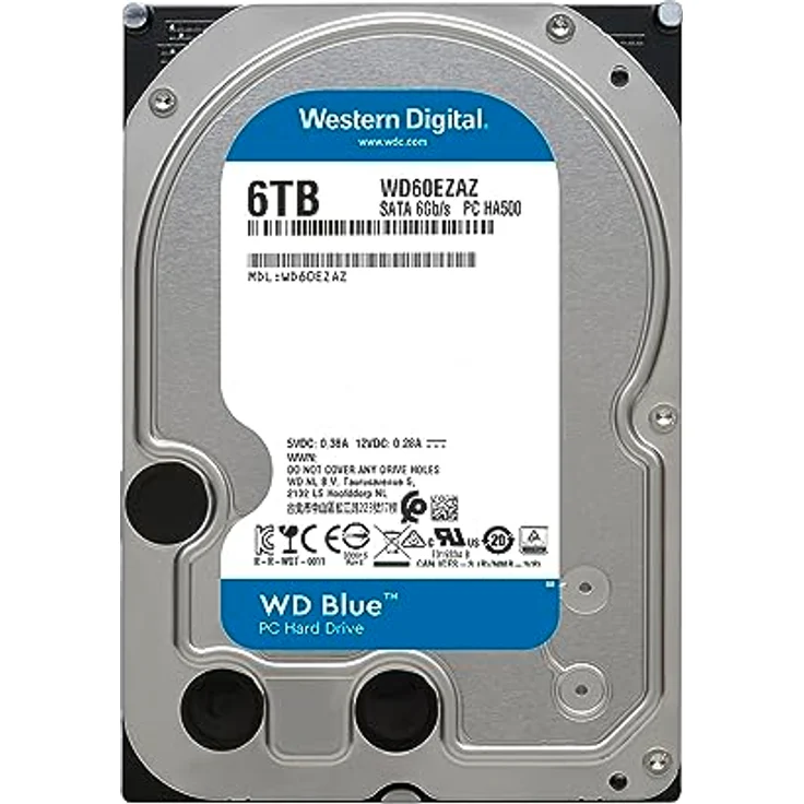 WESTERN DIGITAL WD Blue 6To SATA 3.5p PC 6 Gb/s HDD – Bild 2