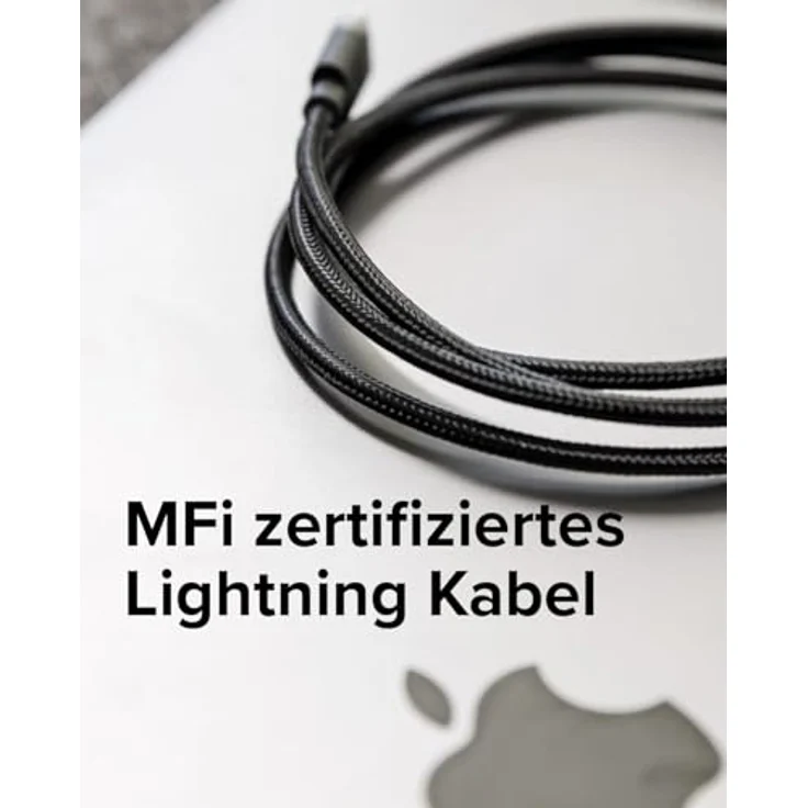 Zagg Mophie USB-C Kabel (2 m, USB 2.0), geflochtenes Daten- und Ladekabel in Weiß – Bild 8