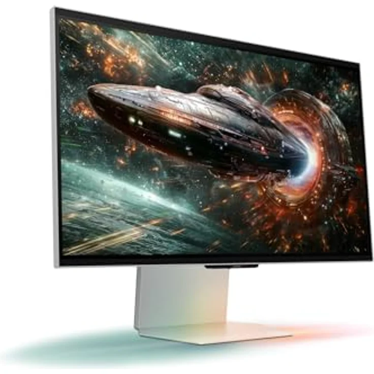 Samsung Odyssey G90DFX, 27 Zoll 3D Gaming Monitor mit 4K IPS-Panel, 3840 x 2160 Pixel, FreeSync Premium Pro, G-Sync-kompatibel, 165 Hz, 1 ms Reaktionszeit, LS27FG904XUXEN – Bild 2