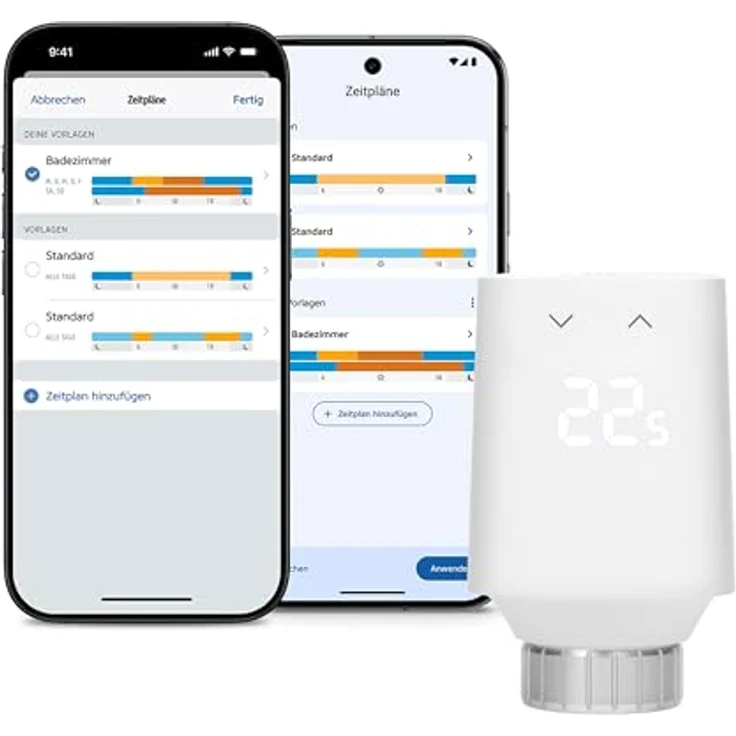 Eve Thermo (Matter, 5. Gen.), Smartes Heizkörperthermostat mit Sprachsteuerung, Heizkosten sparen, kompatibel mit Alexa, Apple Home, Samsung SmartThings, Google Home, benötigt Thread Border Router – Bild 1