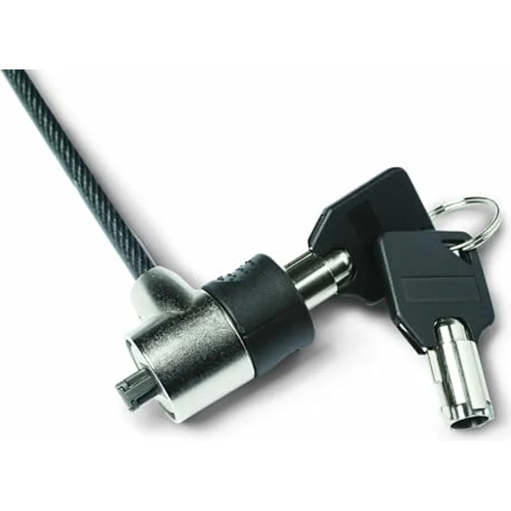 Dicota Laptop Schloss T-Lock Value, 2m Sicherheitskabel mit zusätzlichem Schlüsselschloss (3x7mm Slot) – Bild 2