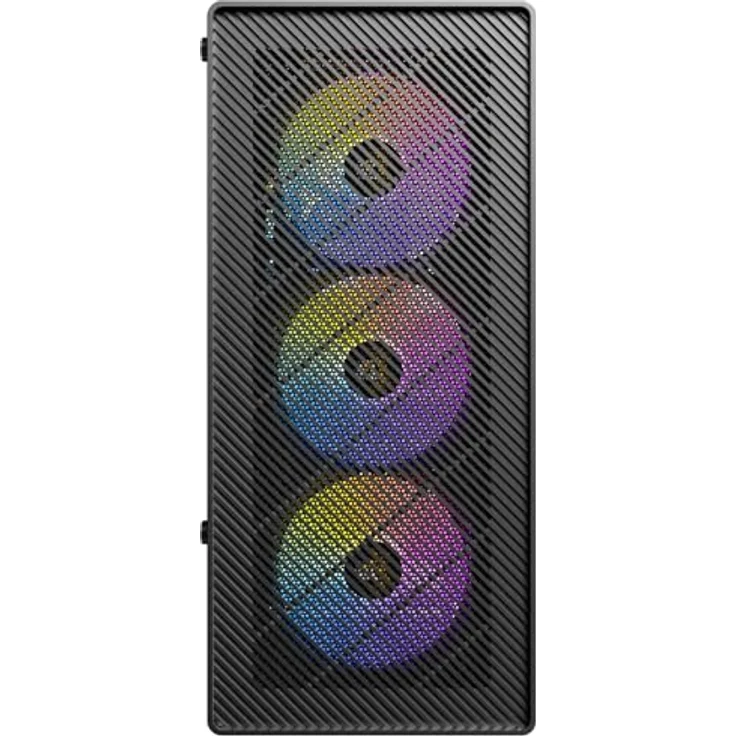 Antec AX26 RGB Elite, Midi Tower Gaming PC Gehäuse ATX mit 4 integrierten Lüftern, schwarz – Bild 4