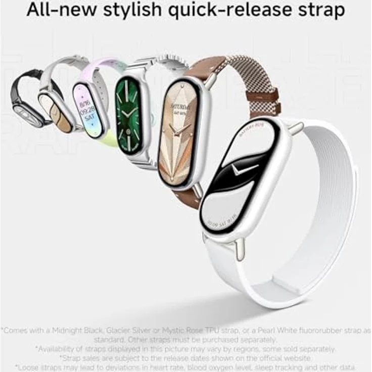XIAOMI Smartband 10, Fitness Tracker mit AMOLED Display, 4,37 cm, 21 Tage Akkulaufzeit, Glasier Silver – Bild 9