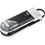 Audio-Technica SB727WH Sound Burger, Tragbarer Bluetooth-Plattenspieler mit Riemenantrieb, Weiß