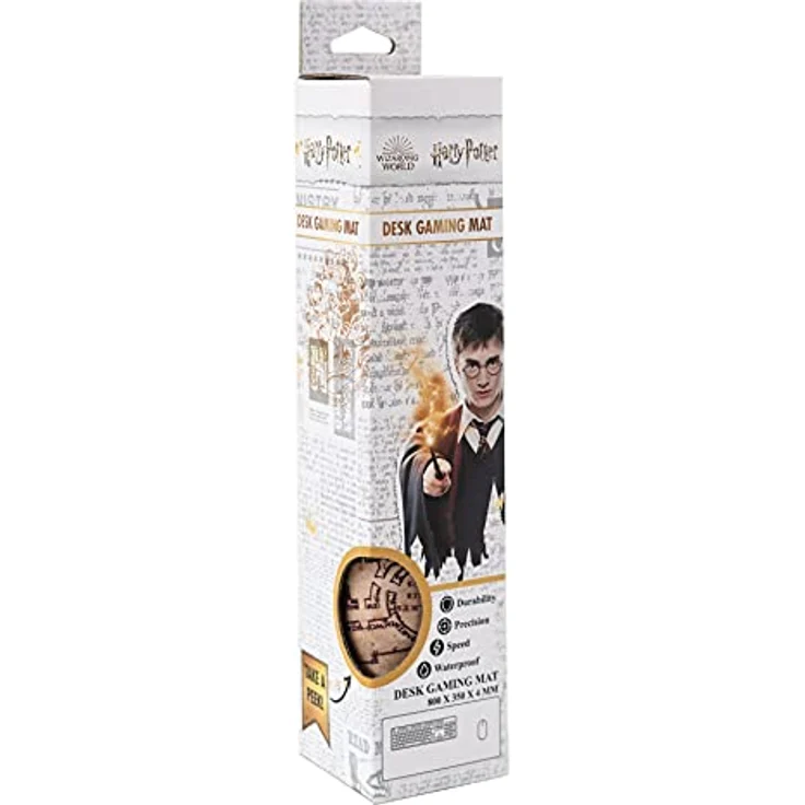 Grupo Erik Gaming Mauspad Harry Potter Fanartikel - Karte des Rumtreibers Gaming Mousepad XXL - Rutschfeste Unterseite, Wasserabweisend und verstärkte Kanten – Bild 3