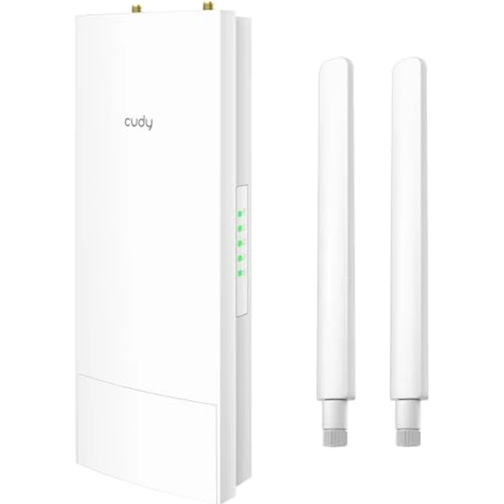 cudy AP1200 Outdoor WiFi Access Point AC1200, Dual-Band Repeater mit 867 Mbps bei 5GHz, IP65 wasserdicht, 24V passives PoE, 2 abnehmbare Antennen – Bild 1