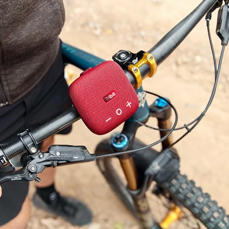 Tribit Bluetooth Portable Lautsprecher StormBox Micro 2 IP67 wasserdichte, kabelloses Stereo-Pairing, integrierter XBass - ideal für Outdoor-Reisen und Radfahren – Bild 2