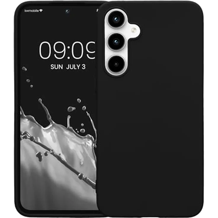 kwmobile Hülle kompatibel mit Samsung Galaxy A35, weiches TPU Silikon Case für kabelloses Laden, schwarz – Bild 5