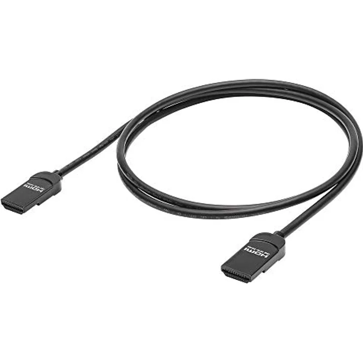 HICON HDMI® Kabel Ultra Slim Fit HI-HDSL, 1,25m, 4K 60fps UHD, 18 GBit/s, HDR, 3D, Ethernet, hochflexibel – Bild 1