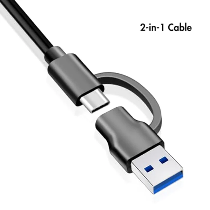 LogiLink UA0419 - USB 3.2 Gen1 Hub mit 4-Ports und EIN-/Aus-Schalter (pro Port) in Schwarz – Bild 4
