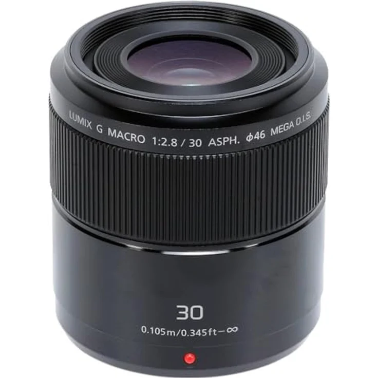 Panasonic H-HS030E LUMIX G Makro 30 mm F2.8 ASPH.Objektiv (O.I.S. Bildstabilisator, Bildwinkel 40°, Filtergröße 46 mm) schwarz – Bild 2