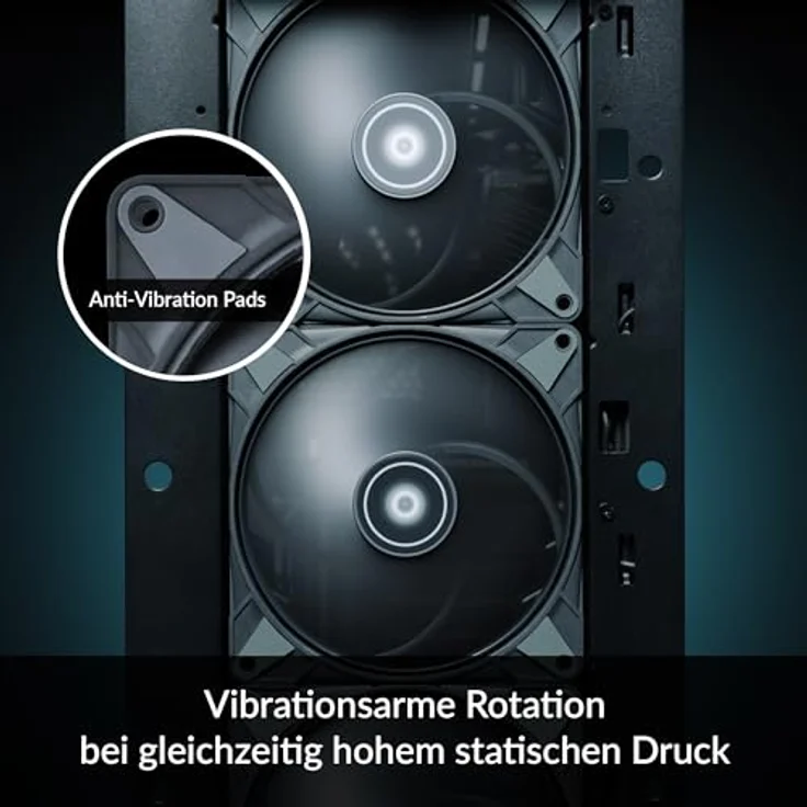 ARCTIC P14 Max (5 Stück) PC Lüfter, High-Performance 140 mm Gehäuselüfter, PWM-gesteuerte 400–2800 rpm, Optimiert für statischen Druck, 0dB-Mode - Schwarz - Preisvergleich – Bild 4