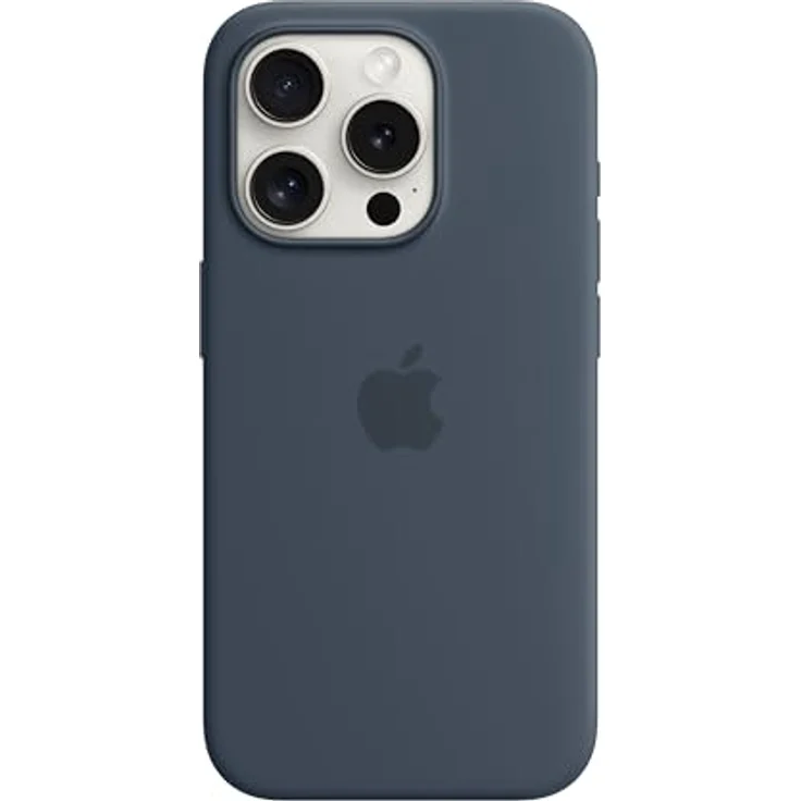 Apple iPhone 15 Pro Silikon Case mit MagSafe – Sturmblau ​​​​​​​ – Bild 1