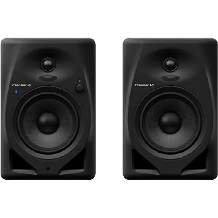 Pioneer DJ DM-50D-BT, 5 Zoll Desktop-Monitor-System mit Bluetooth®, 2 Soundmodi für DJing und Produktion, Schwarz