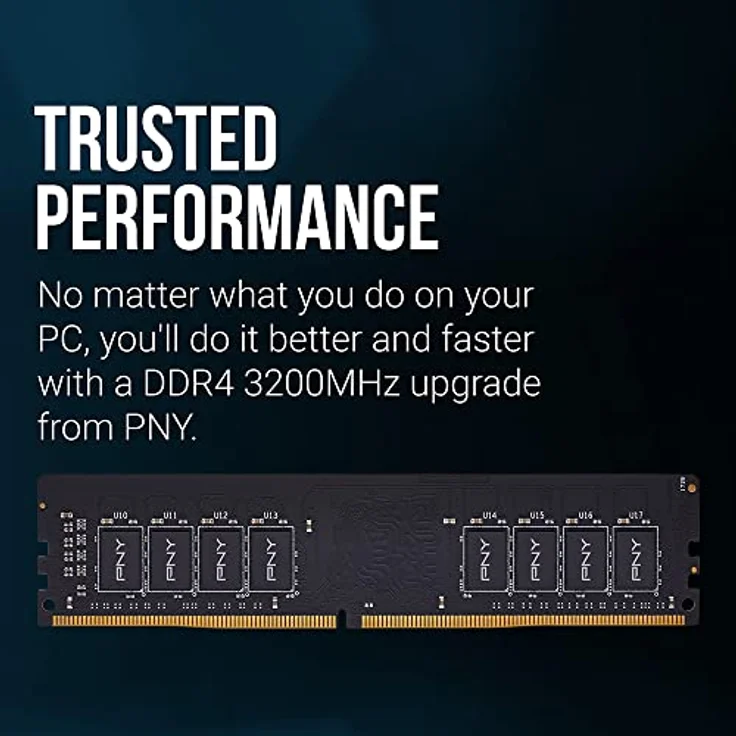 PNY 16GB Performance DDR4 3200MHz CL22 1.2V Desktop Memory (MD16GSD43200-TB) – Bild 3