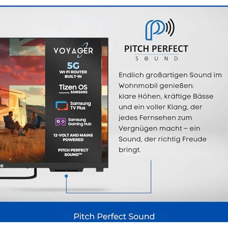 Cello Voyager C22TZR-VOY 22" Smart Traveller-TV mit 5G WLAN-Router, Tizen OS, Triple-Tuner, ideal für Wohnmobile – Bild 5