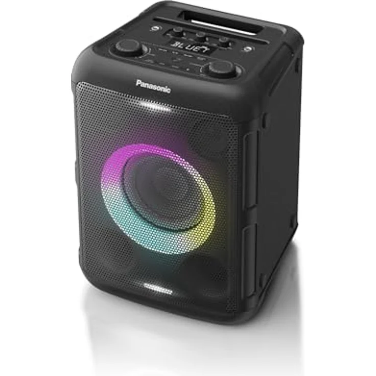 Panasonic SC-BMAX5E-K Tragbarer Party-Lautsprecher mit Bluetooth, integrierter Beleuchtung, 75 W, USB, Schwarz – Bild 1