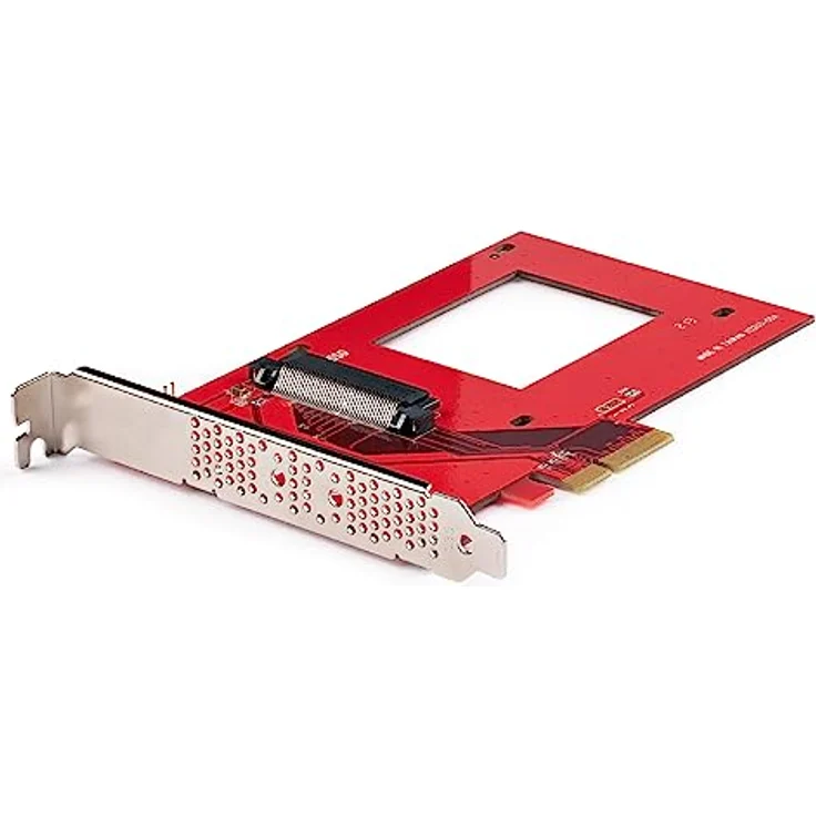 StarTech.com U.3 PCIe Adapter Karte - PCIe 4.0 x4 Adapter für 2.5 Zoll U.3 NVMe SSDs - SFF-TA-1001 PCI Express Add-in Karte - U 3 NVMe SSD auf PCIe Adapterkarte - U.3 NVMe Adapterkarte (PEX4SFF8639U3) - Preisvergleich – Bild 1