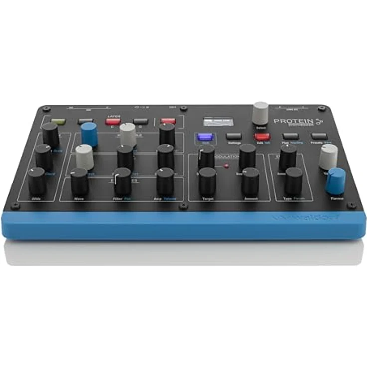 Waldorf Protein, 8-stimmiger Wavetable-Synthesizer mit Microwave-ASIC-Oszillatoren, 4 Layer, Arpeggiator, Step-Sequencer, MPE, 2 Effektslots, USB-C, kompakt & leicht – Bild 4