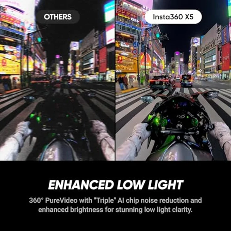 INSTA360 X5 Standard Bundle, 8K 360° Actioncam mit verbesserter Low-Light-Leistung, wasserdicht bis 15m, inkl. austauschbarer Objektive – Bild 3