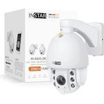 INSTAR IN-9420 2K+ Weiss - LAN/PoE/WLAN Überwachungskamera mit KI (AI) - IP Kamera - PIR - Steuerbar PTZ - Verwendung im Innen- und Außenbereich - Audio - HomeKit - MQTT