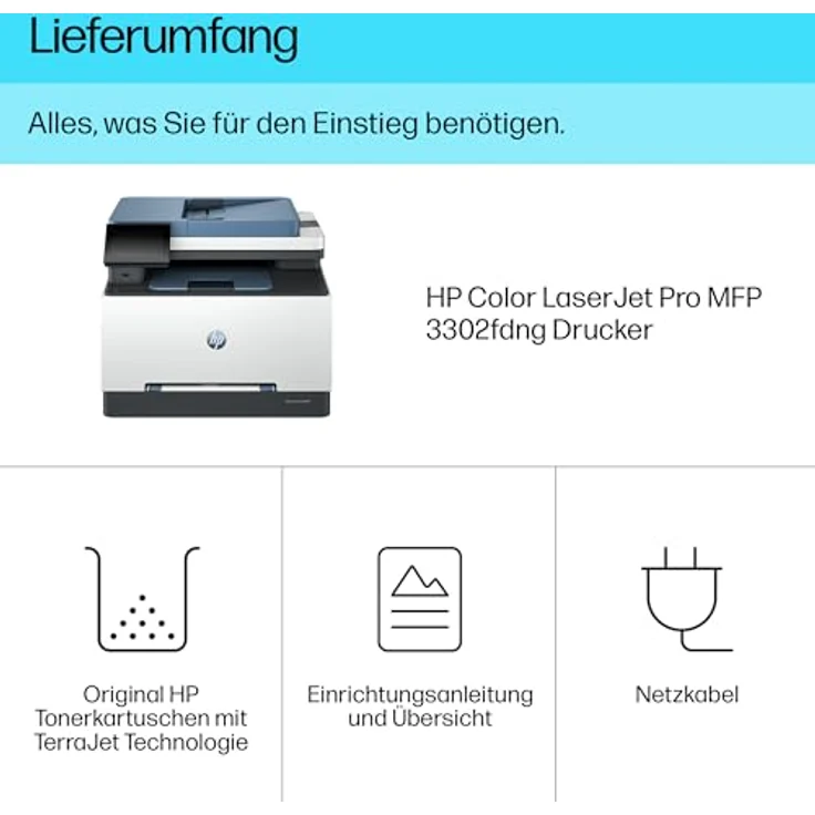 HP Color LaserJet Pro MFP 3302fdng Multifunktionsdrucker, LAN (Ethernet), HP Instant Ink kompatibel - Preisvergleich – Bild 5