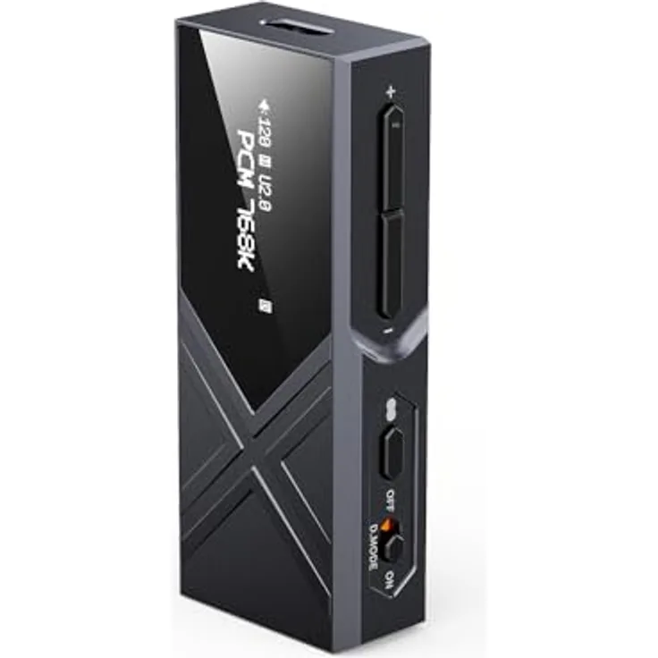 FiiO KA17, USB-DAC und Kopfhörerverstärker mit Gain-Schalter, hochpräzisem PEQ und 16-Core XMOS Chip, schwarz