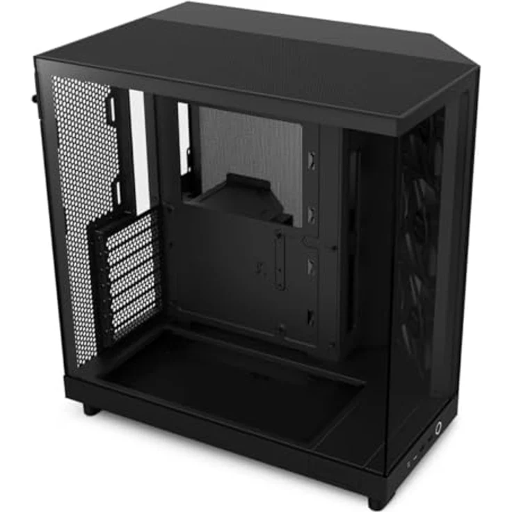 NZXT H6 Air Flow Mid Tower (ATX), PC Gehäuse, Schwarz, mit 3x 120 mm installierten vorderen Ventilatoren – Bild 2
