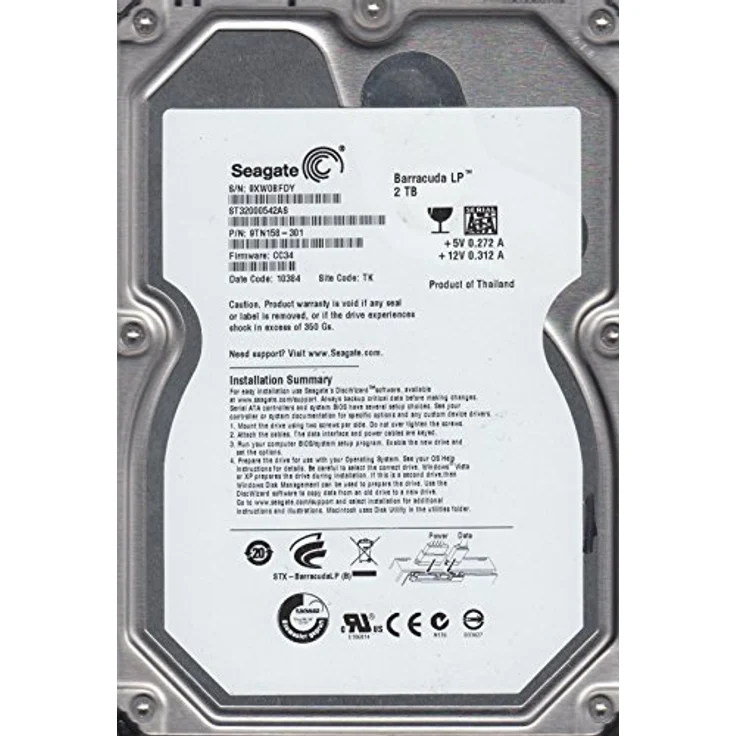 SEAGATE Barracuda LP5900.12 2TB HDD SATA – Bild 2