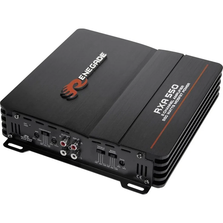 Renegade RXA550 2-Kanal Endstufe 300 W Verstärker, MOSFET Netzteil, Mono brückbar, Schwarz – Bild 1