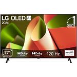 LG OLED77B4ELA, 77 Zoll 4K OLED Fernseher mit α8 4K AI-Prozessor, Dolby Vision, bis zu 120Hz und webOS 24