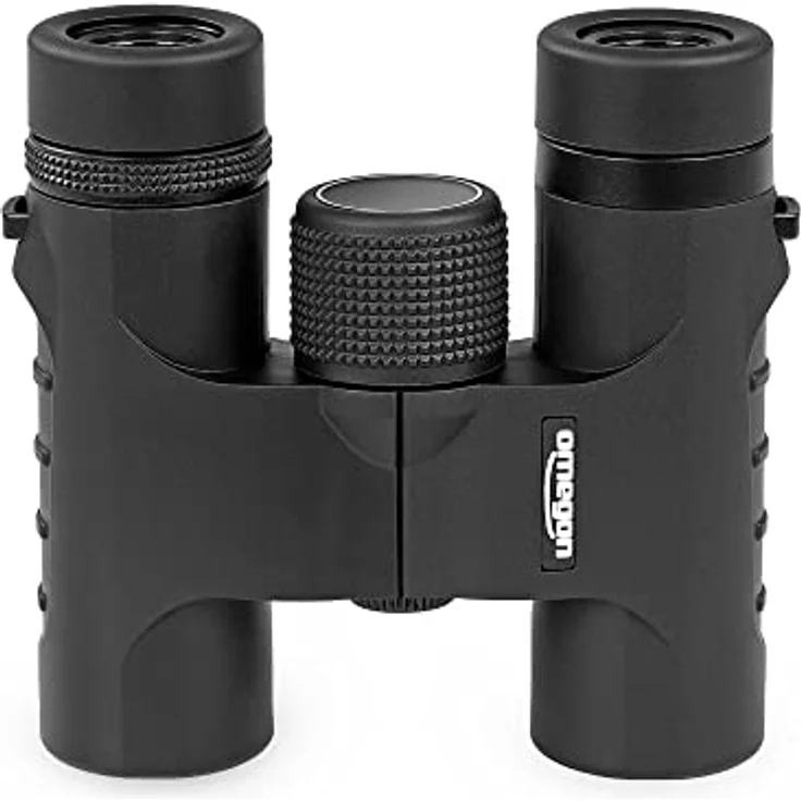 Omegon Fernglas Blackstar 2.0 10x25, kompaktes Dachkantfernglas mit guter Farbkorrektur und wasserdichtem Gehäuse – Bild 2