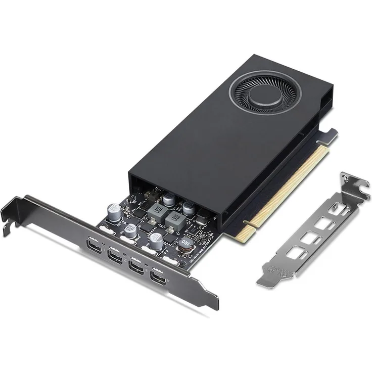 Lenovo NVIDIA RTX A1000 8GB GDDR6 Grafikkarte mit 4x mini-DP, PCIe Gen4, aktiv gekühlt für kreative Fachleute