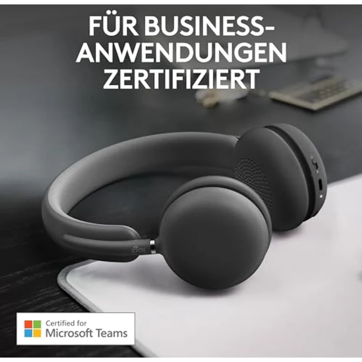 Logitech Zone Wireless 2 Premium-Headset mit Geräuschunterdrückung, Hybrid-ANC, Bluetooth, USB-C, USB-A, Zertifiziert für Zoom, Google Meet, Google Voice, Fast Pair - Grafit – Bild 2