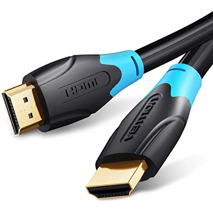 Vention AAC HDMI-Kabel, 5 m, Schwarz, 4K Unterstützung, vergoldete Stecker, hohe Zähigkeit