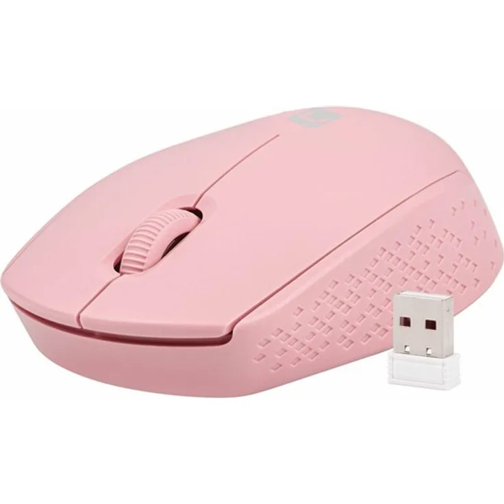 Natec STORK, Ergonomische 2.4 GHz kabellose Maus mit 3 Tasten, pink