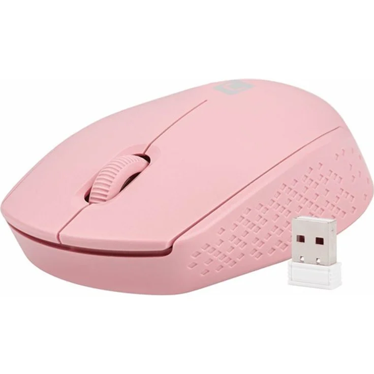 Natec STORK, Ergonomische 2.4 GHz kabellose Maus mit 3 Tasten, pink