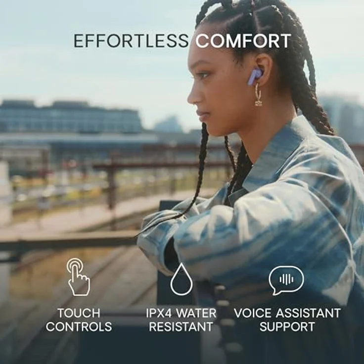 Urbanista Copenhagen 2 True Wireless In-Ear-Kopfhörer, Bluetooth 5.4, IPX4, Touch-Steuerung, Weiß – Bild 6