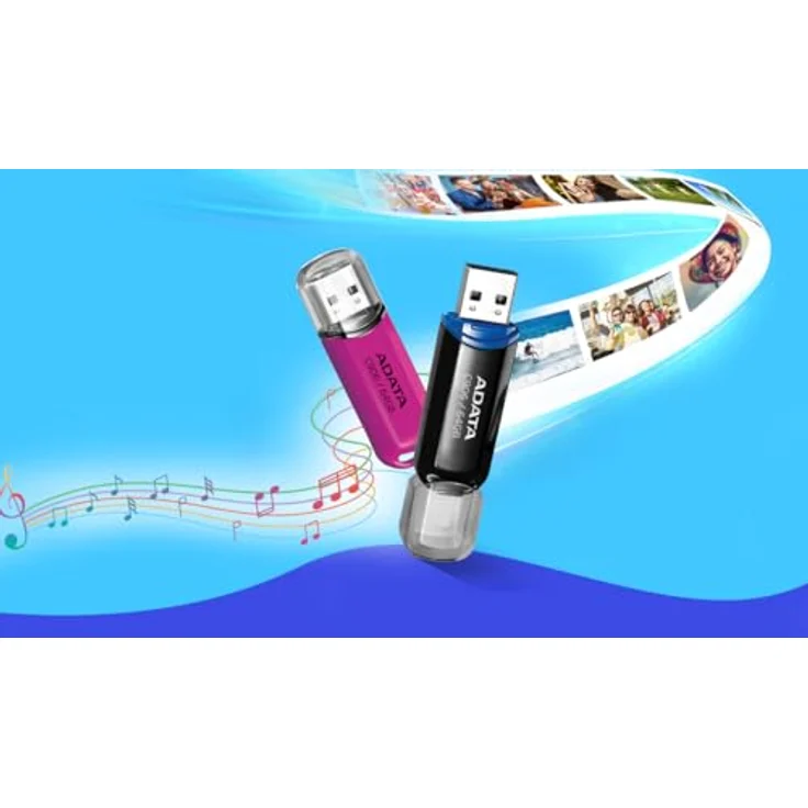 A-Data DashDrive C906, USB-Stick mit 64 GB Speicher, USB 2.0, blau – Bild 6