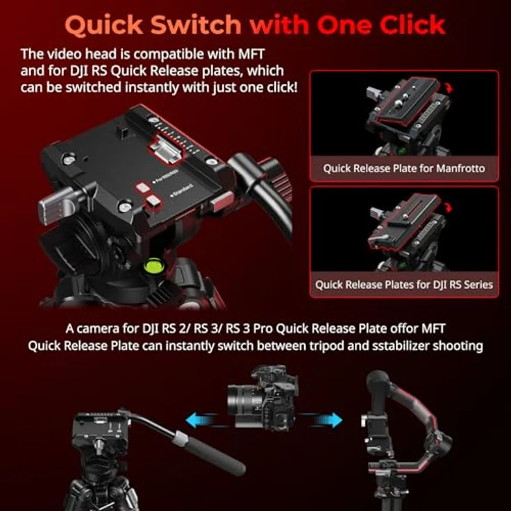 SmallRig 5305 x Potato Jet TRIBEX SE, hydraulisches Stativ für professionelle Outdoor-Filmer – Bild 8