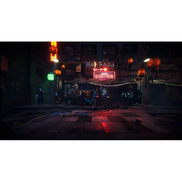 MDM MERIDIEM GAMES NEON BLOOD - LIMITED EDITION PS5, Cyberpunk-Thema, rundenbasierter Kampfstil, 2.5D-Ästhetik, dialogbasiertes Detektivsystem, viele Neons – Bild 4