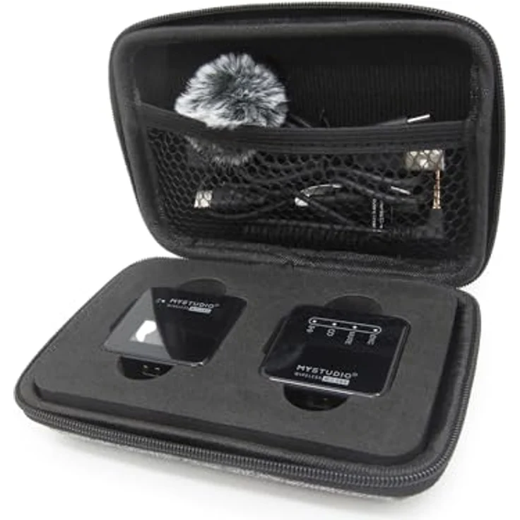Easypix Mikrofon MyStudio Wireless Mic Uno, 2,4-GHz-Übertragung & 100m Reichweite – Bild 5