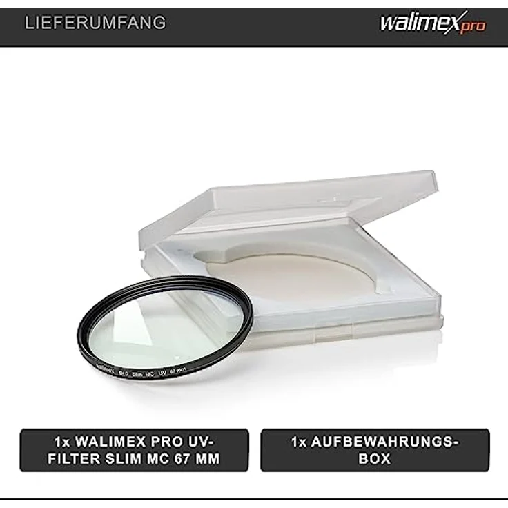 Walimex Pro UV-Filter Slim MC 67 mm (inkl. Schutzhülle) – Bild 5