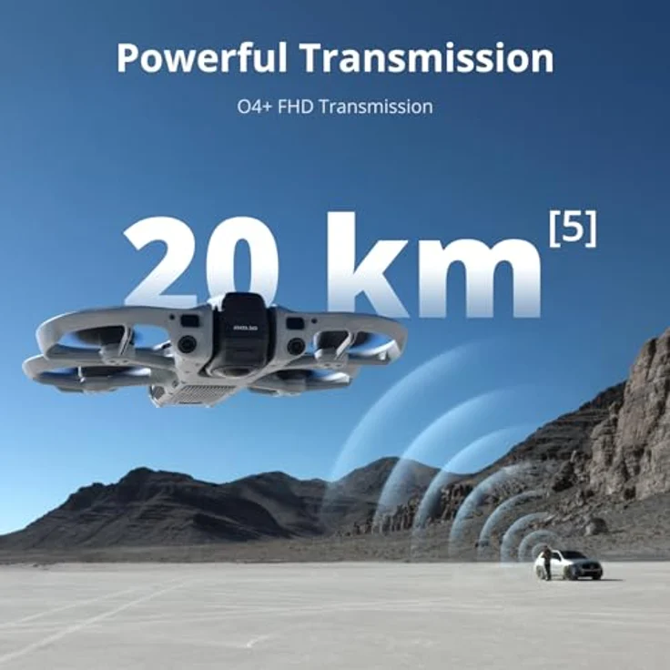 DJI Avata 360 (RC 2), 360°-Drohne mit 1-Zoll-8K-360°-Imaging und Propellerschutz, inkl. integrierter Fernsteuerung mit Display – Bild 3