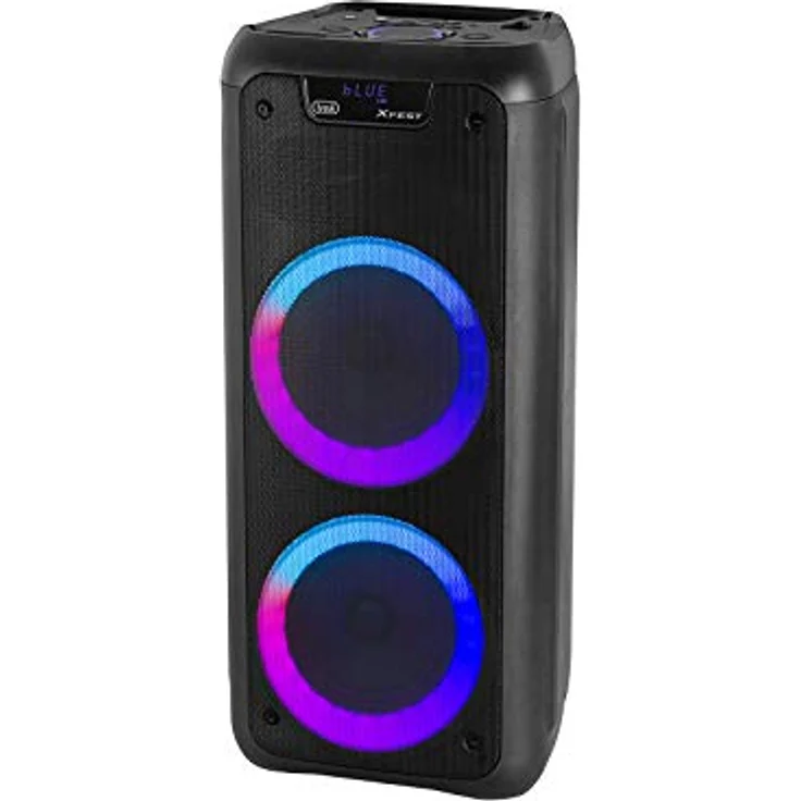 Trevi XF 600 KB, Party-Lautsprecher 80W Wireless Schwarz mit USB, MicroSD und zwei Mikrofoneingängen – Bild 1