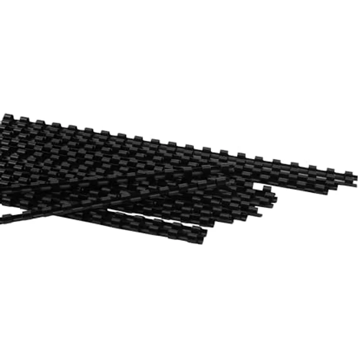 GENIE Plastikbinderücken 12371, DIN A4, 10 mm, 25 Stück, schwarz, für alle Bindegeräte – Bild 3