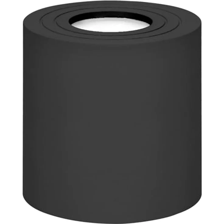 Adviti Megy Deckenleuchte Runde GU10 IP54 Wasserdicht 50W Max Milchfarbener Lampenschirm (Schwarz) – Bild 4