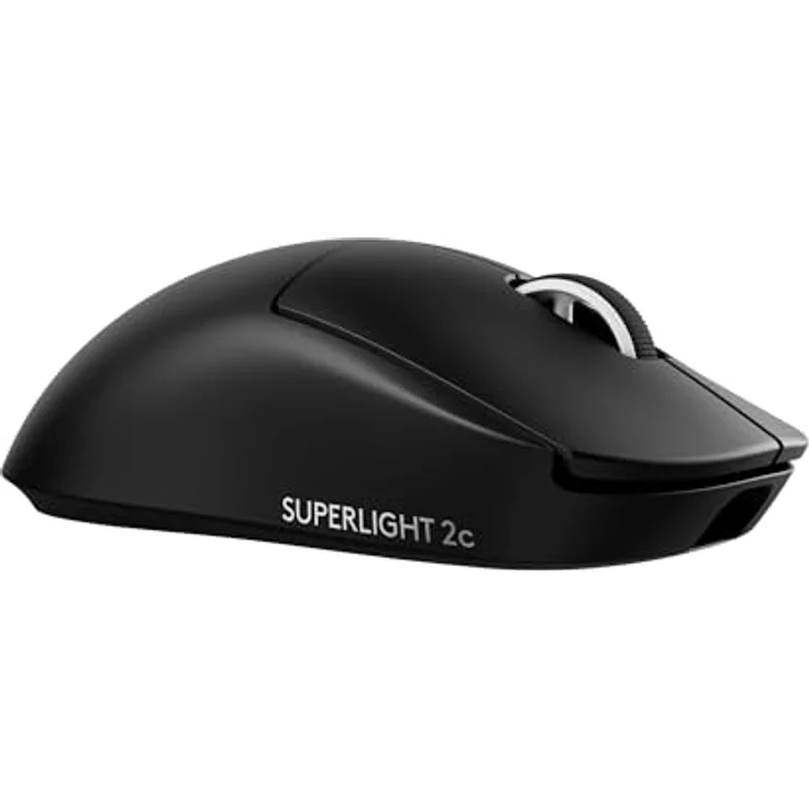 Logitech G PRO X SUPERLIGHT 2c, kabellose Gaming-Maus mit 44K DPI-Sensor, 8 kHz Abtastrate, 5 programmierbaren Tasten, USB-C-Ladefunktion, 53 g, Schwarz – Bild 1